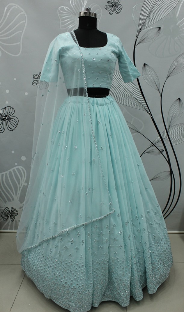 Sequince Embroidered Work Lehenga Choli