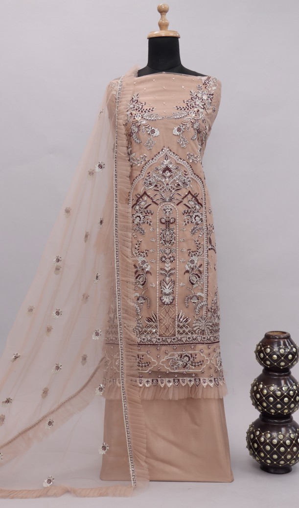 Embroidered Unstitched Suit Set Embroidered Unstitched Suit Set