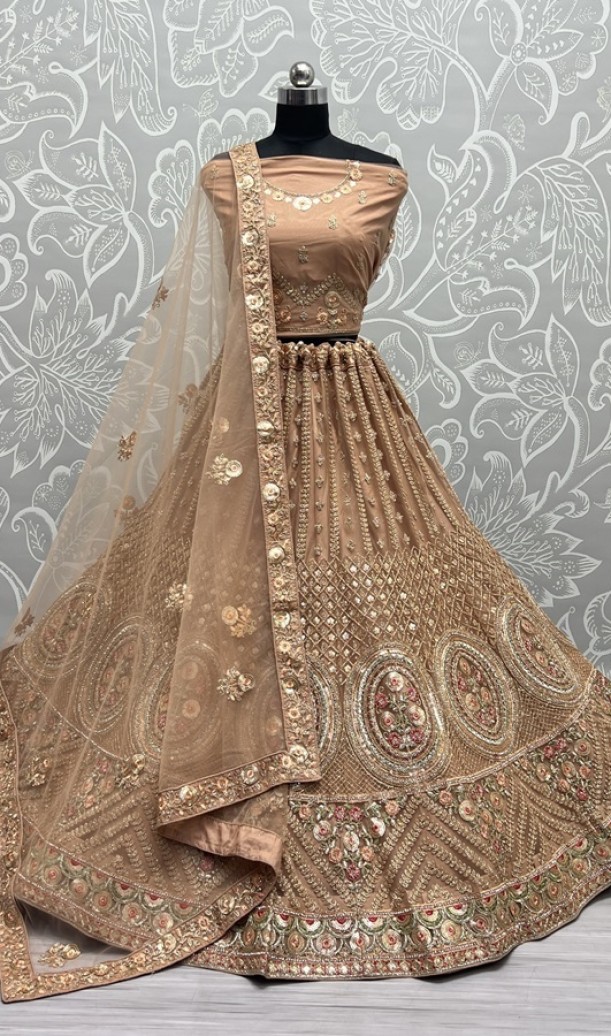 Perfect Partywear Lehengacholi in sequins and Multi thread Work 