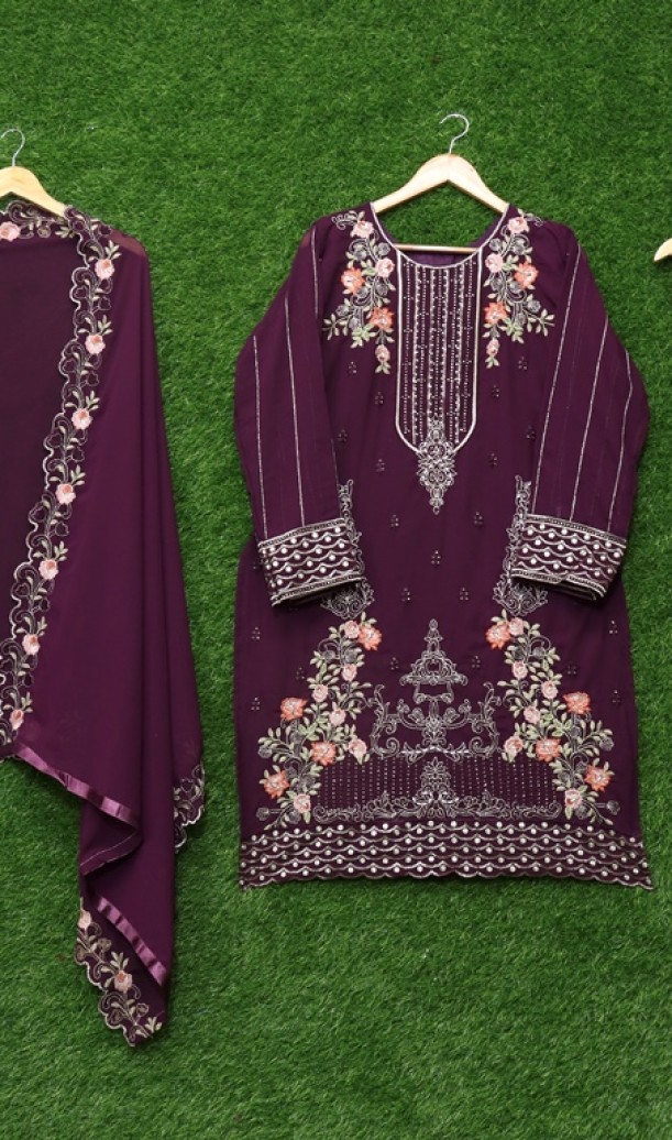 Festive Wear Embroidery Salwar Suits Festive Wear Embroidery Salwar Suits