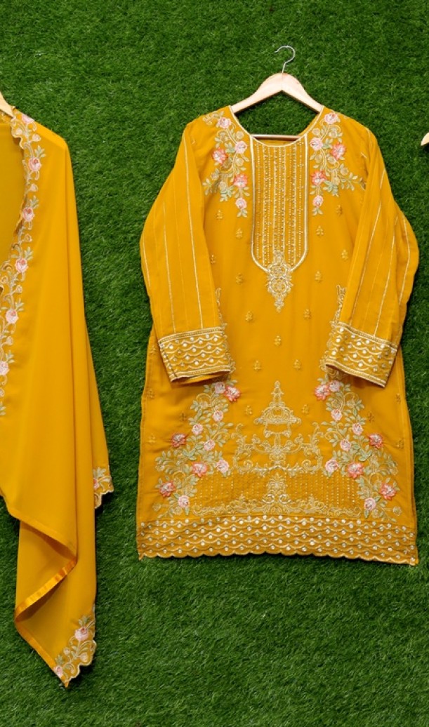 Festive Wear Embroidery Salwar Suits Festive Wear Embroidery Salwar Suits