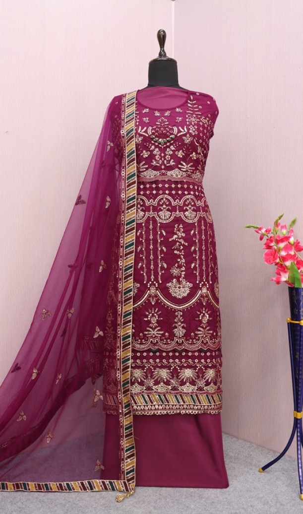 Heavy Butterfly Net Salwar Kameez Collection