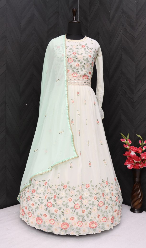 FAUX GEORGETTE GOWN