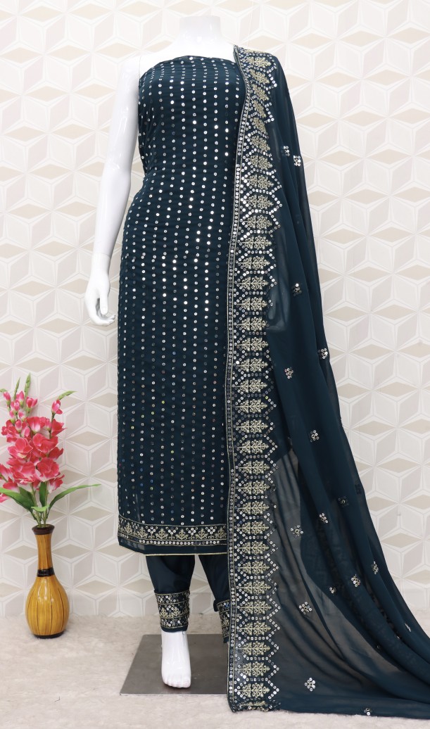 Rama Faux Georgette Pakistani Suit Rama Faux Georgette Pakistani Suit