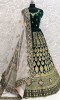 Green Velvet Lehenga