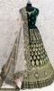 Green Velvet Lehenga