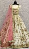 Cream Floral Lehenga