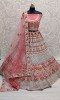 Pink Flower Flaired Lehenga