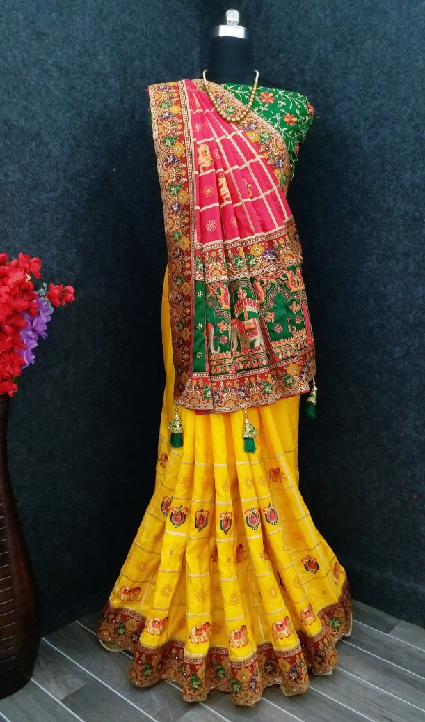 Printed Daily Wear Silk Blend Saree