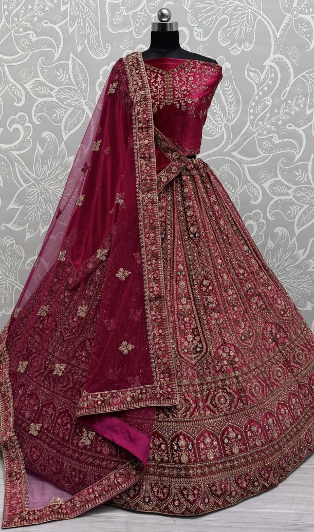 Sophisticated Carfted with Embroidered in Multi Thread and Dori work Designer Lehenga Choli 