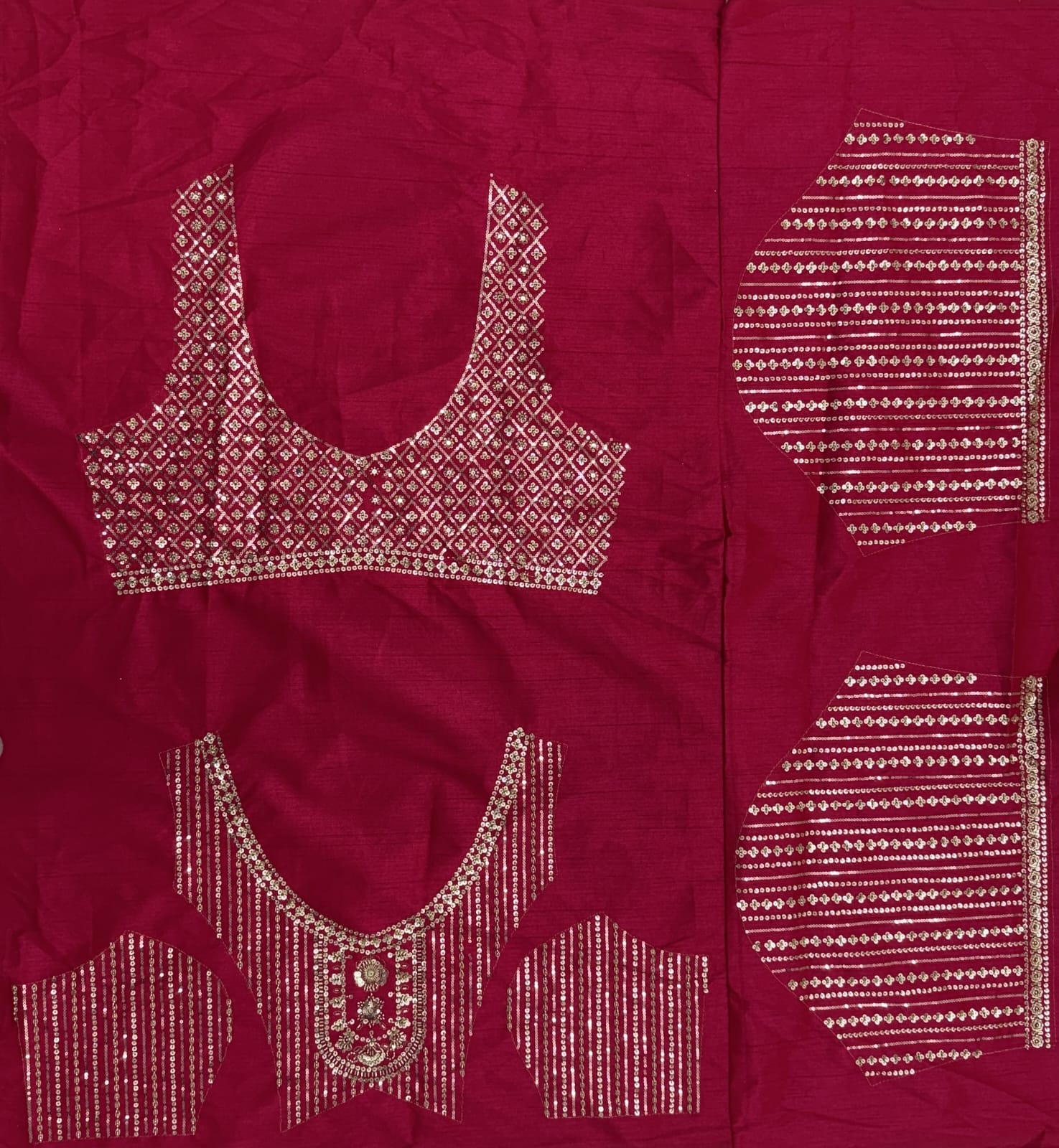 Classy Pink Thread Work Silk Bridal Lehenga Choli With Double Dupatta