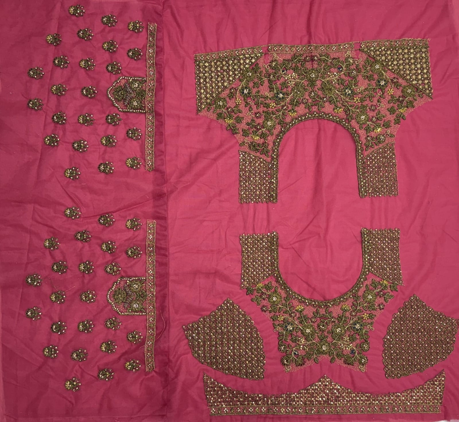 Royal Pink Multi Thread Work Net Engagement Wear Lehenga Choli With Dupatta