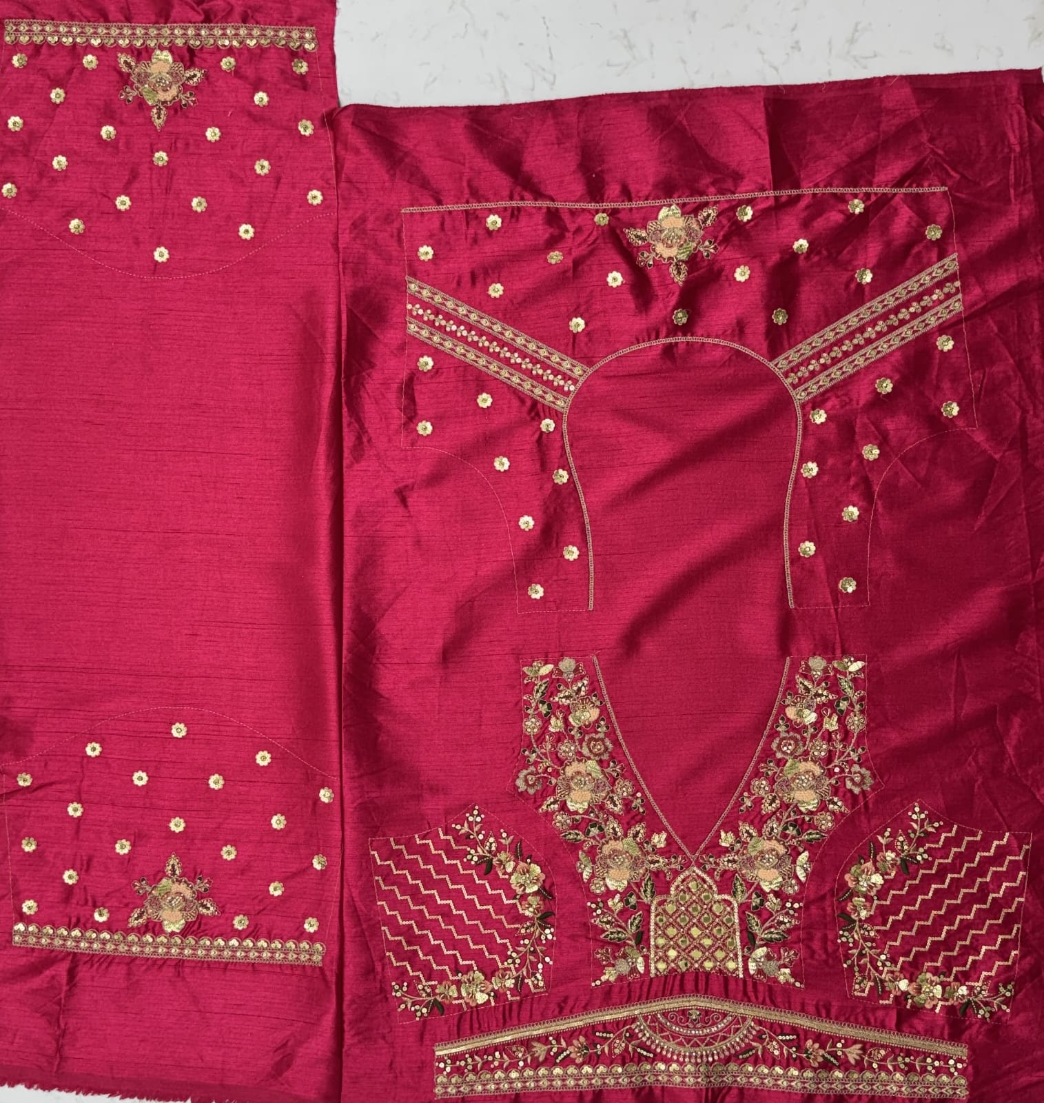 Graceful Multi-Color Patch Work Silk Engagement Wear Lehenga Choli