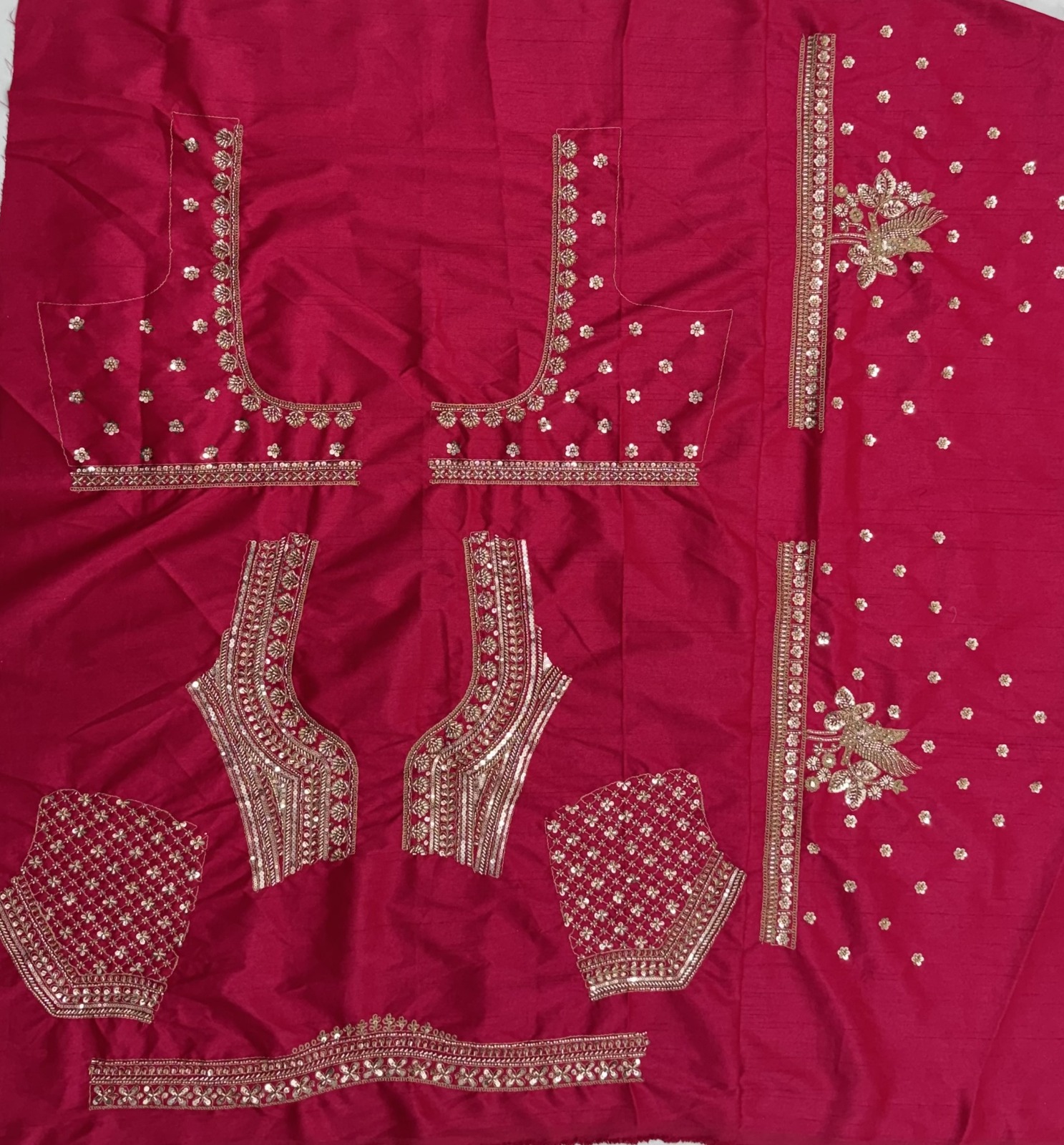 Alluring Rani Pink Silk Bridal Lehenga Choli With Double Dupatta