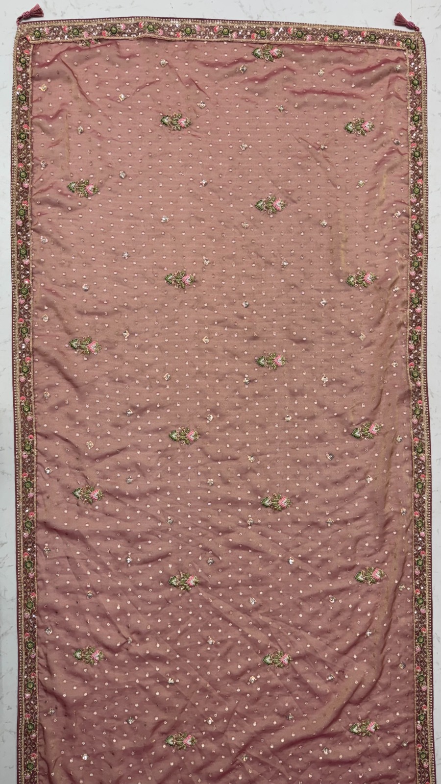 Multi-Color Silk Patch Work & Moti,Beads Work Designer Semi-Stitched Lehenga Choli