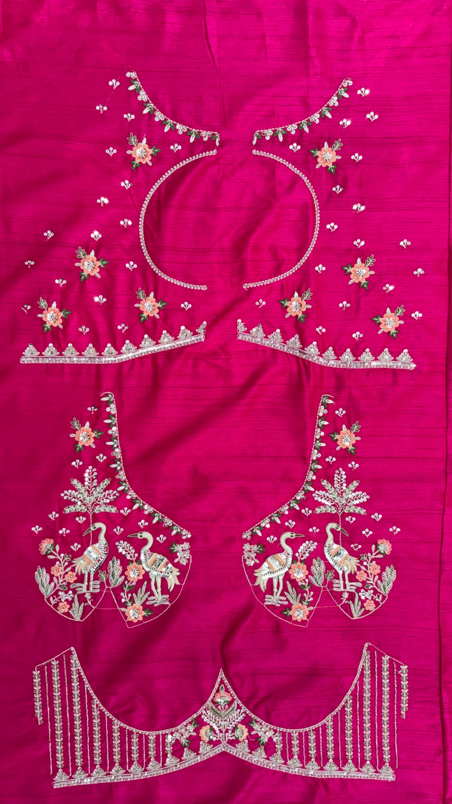 Silk Rani Pink Festival Wear Embroidery Work Lehenga Choli