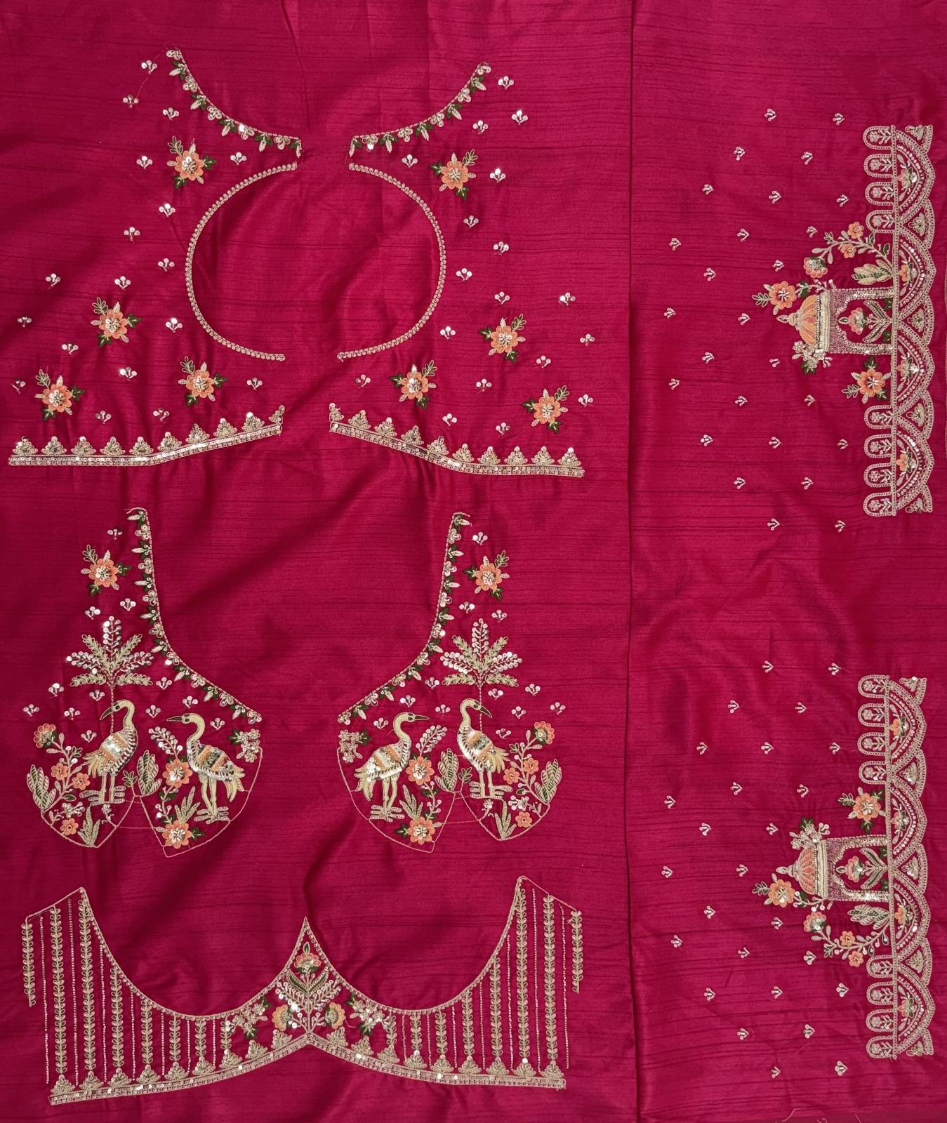 Silk Rani Pink Festival Wear Embroidery Work Lehenga Choli