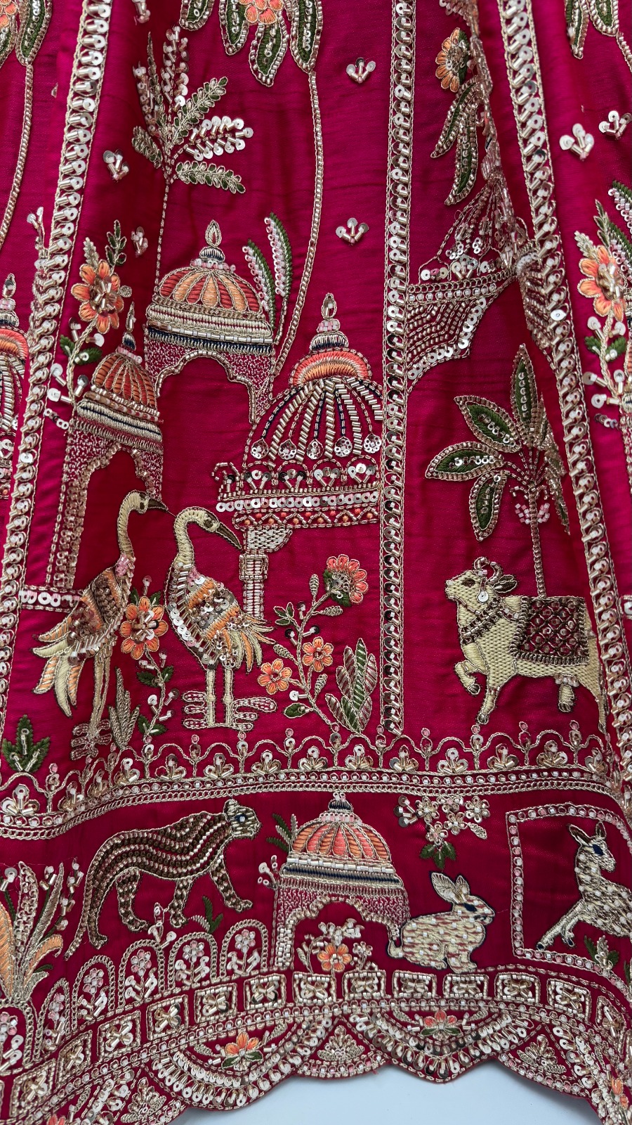 Silk Rani Pink Festival Wear Embroidery Work Lehenga Choli