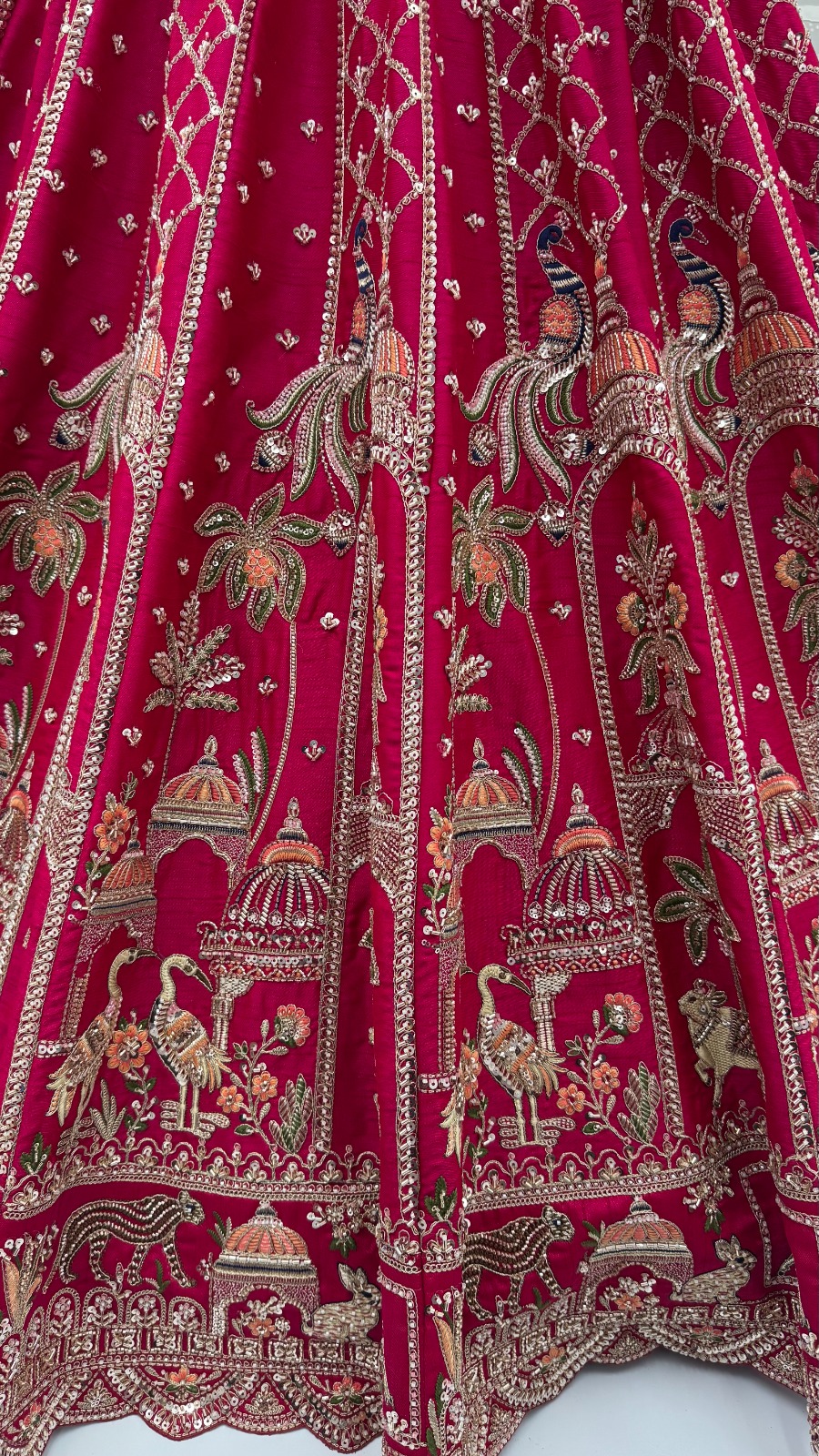 Silk Rani Pink Festival Wear Embroidery Work Lehenga Choli