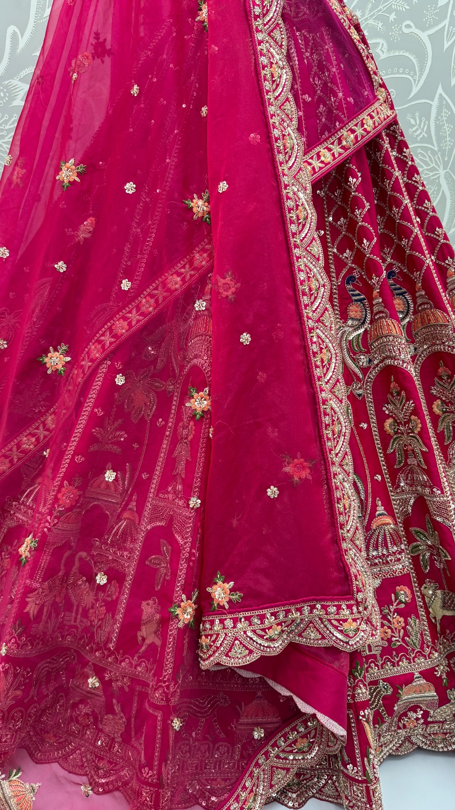 Silk Rani Pink Festival Wear Embroidery Work Lehenga Choli