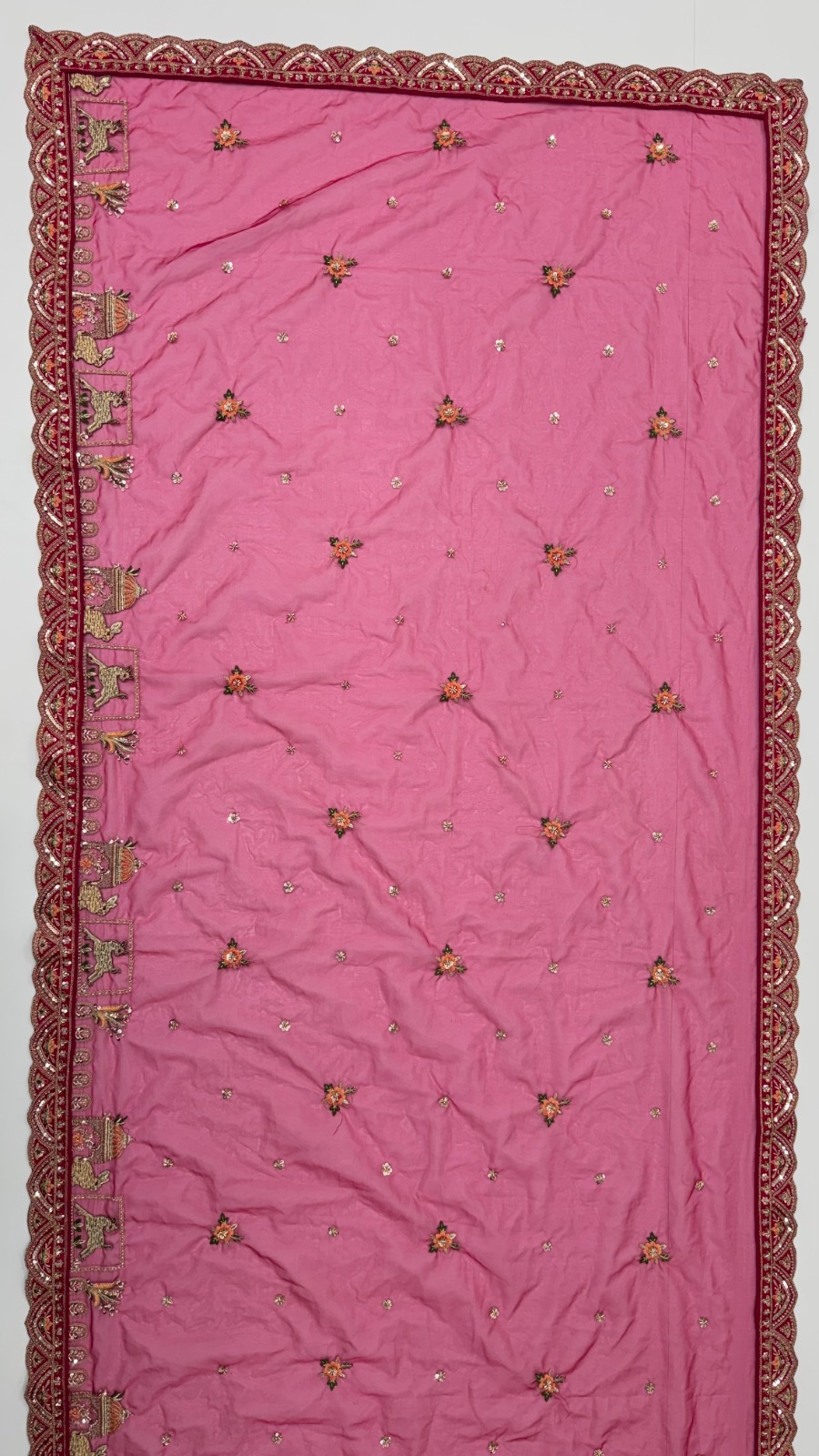 Silk Rani Pink Festival Wear Embroidery Work Lehenga Choli