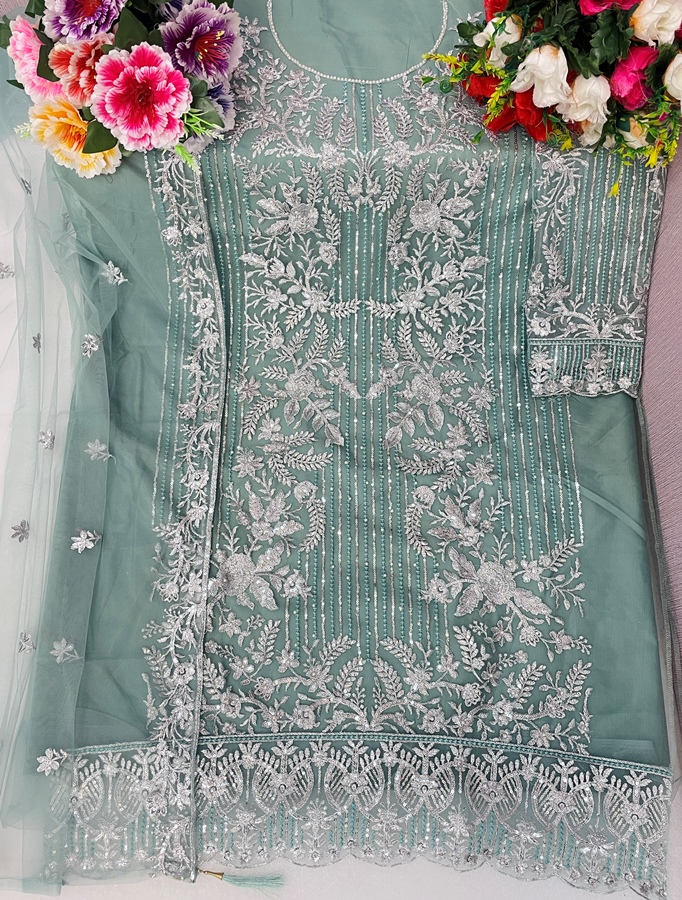 Embroidery Net Salwar Kameez Collection