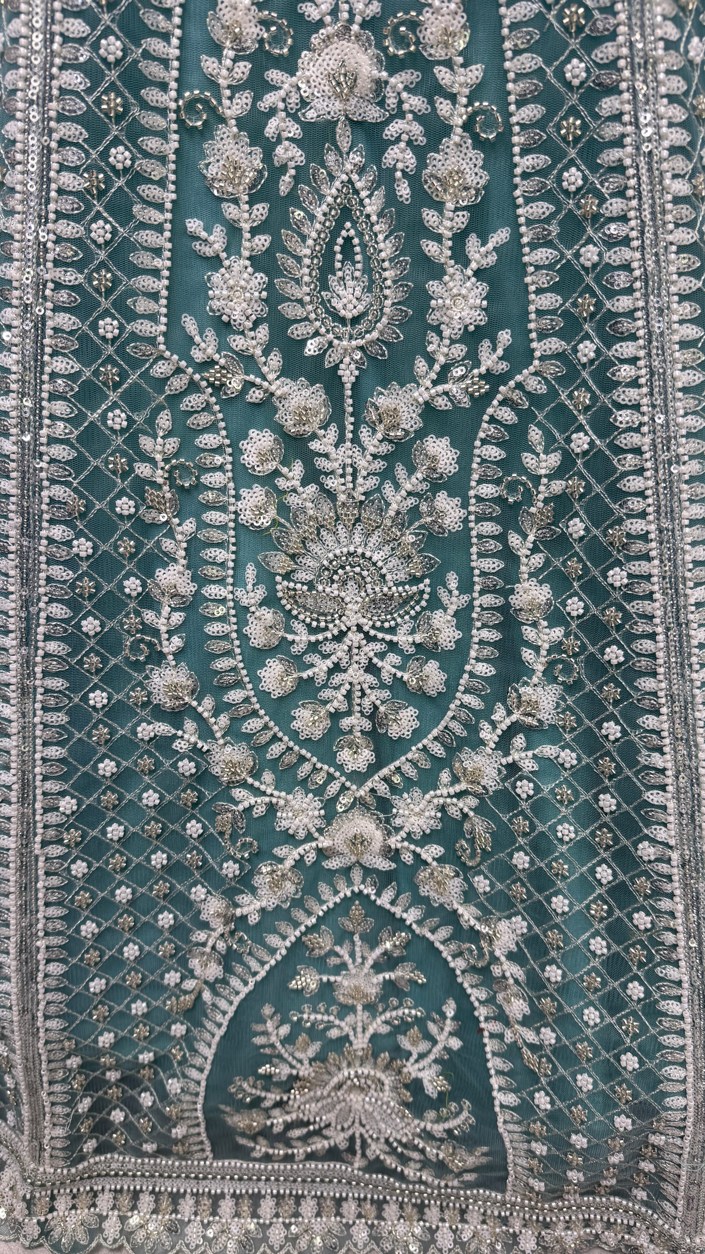 Stunning Beads and Motif  work combine Blue Designer lehenga choli with stitch Blouse