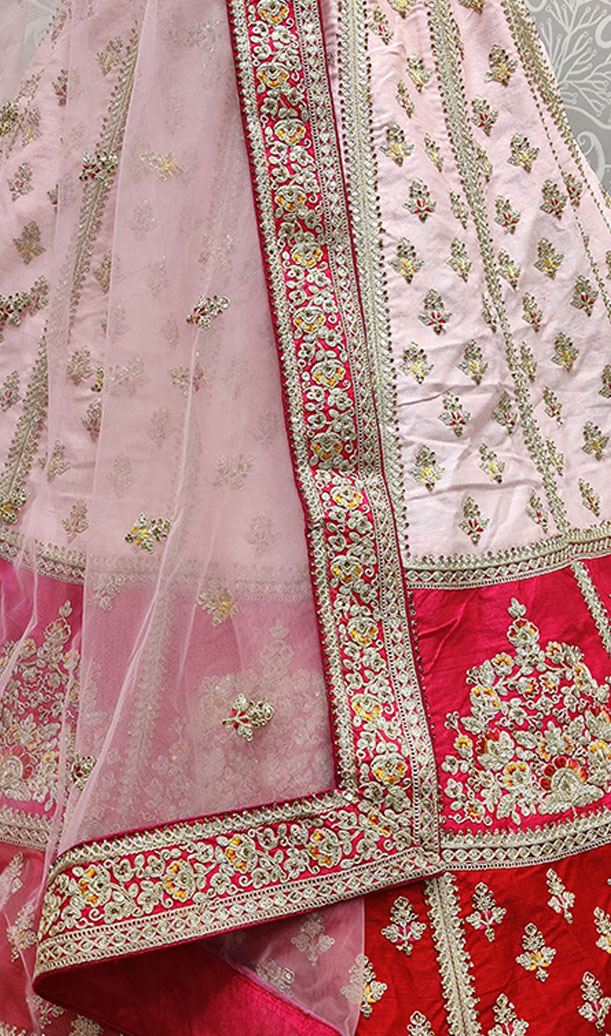  Pink Fabulous Zarkan Lehengacholi 