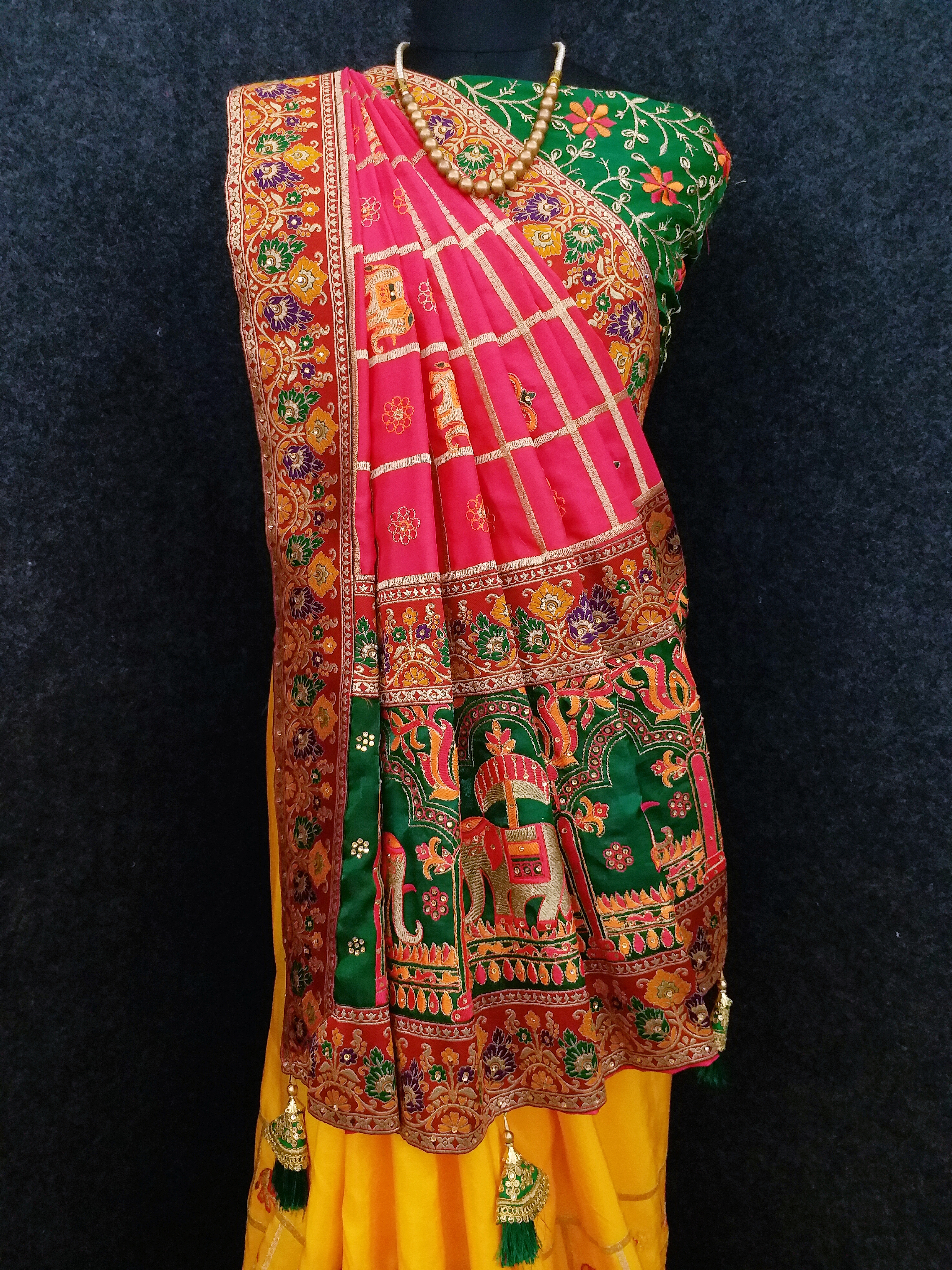 Printed Daily Wear Silk Blend Saree