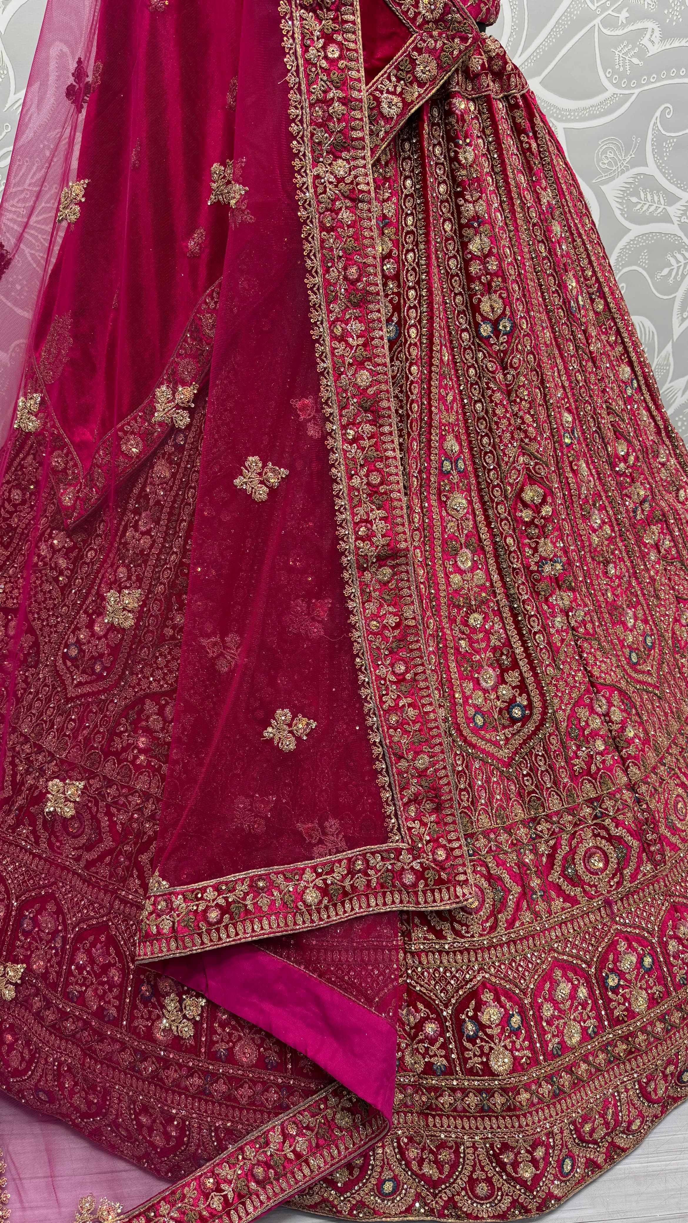 Sophisticated Carfted with Embroidered in Multi Thread and Dori work Designer Lehenga Choli 