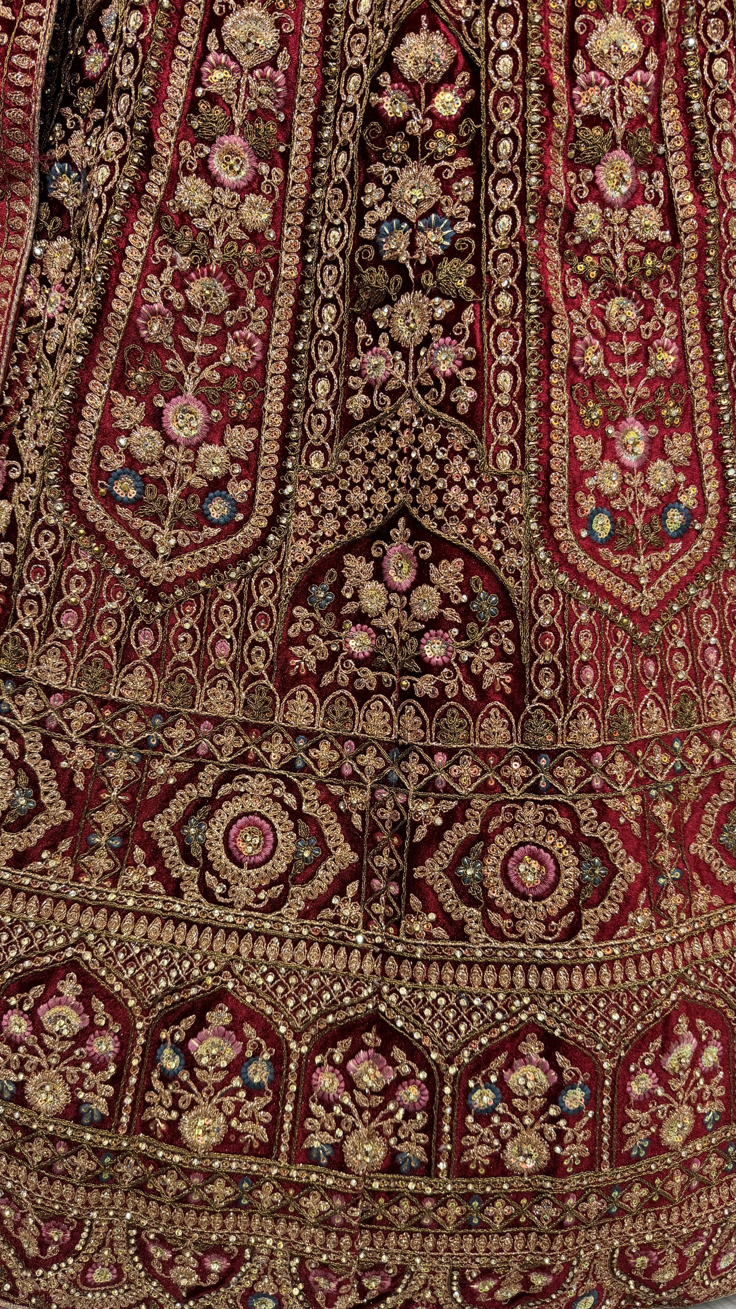 Sophisticated Carfted with Embroidered Red in Multi Thread and Dori work Designer Lehenga Choli